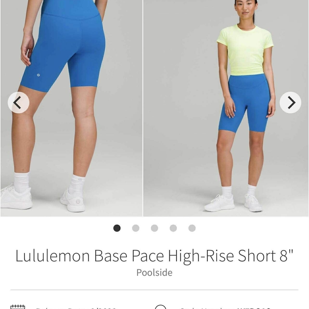 lululemon athletica Base Pace High-Rise 8" Shorts - Poolside Blue